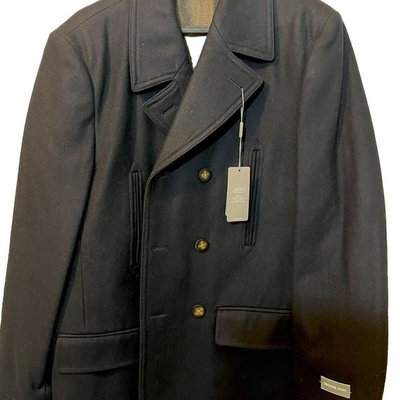 NWT Michael Kors Men’s Dark Navy Winter Coat Size 42 Regular Classic Fit